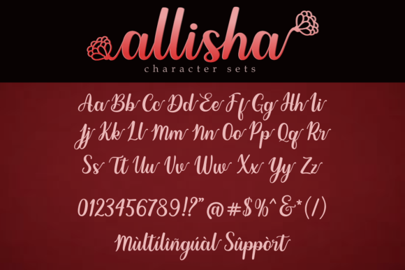 Allisha: A Handwritten Font for Elegant Design