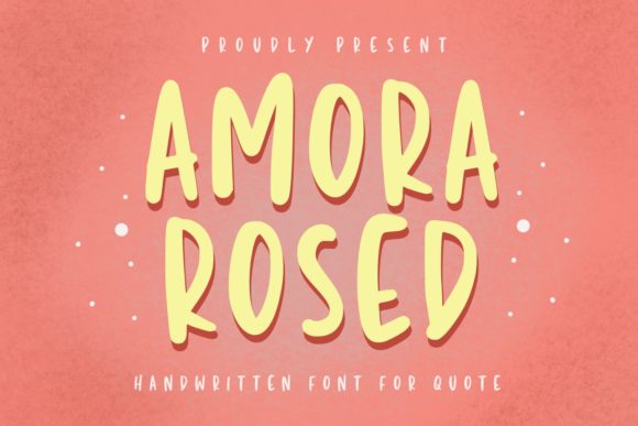 Amora Rosed: A Script Font for Real Projects