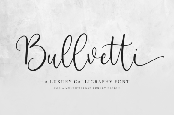 Bullvetti: A Graceful Script Font