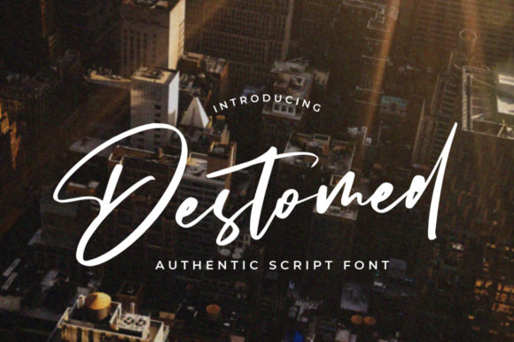 Destomed: A Handwritten Font for Creative Campaigns