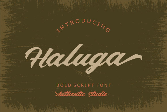 Haluga: A Bold Script Font for Creative Branding