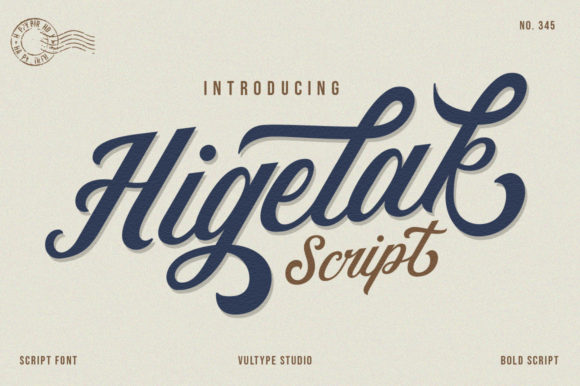 Higelak: A Vintage Font for Web Design