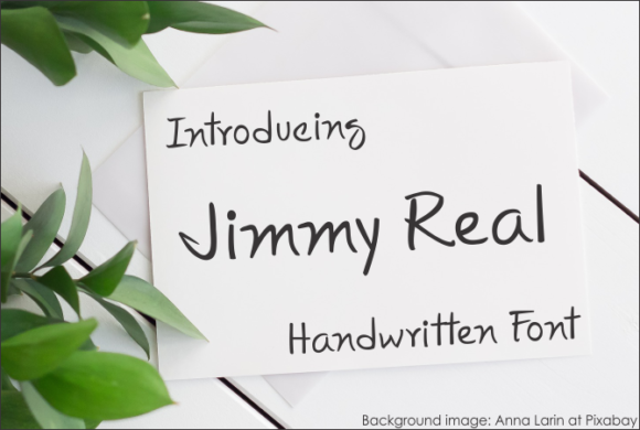 Jimmy Real: A Handwritten Font for Editorial Grace