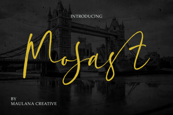 Mosast: A Graceful Script Font