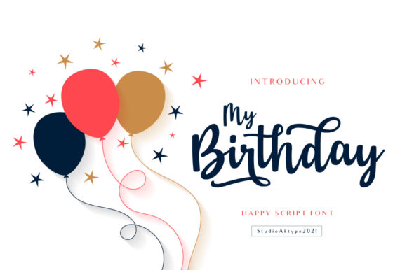 My Birthday Font: A Handwritten Touch for Editorial Design