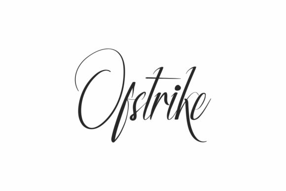 Ofstrike: A Handwritten Font for Creative Makers
